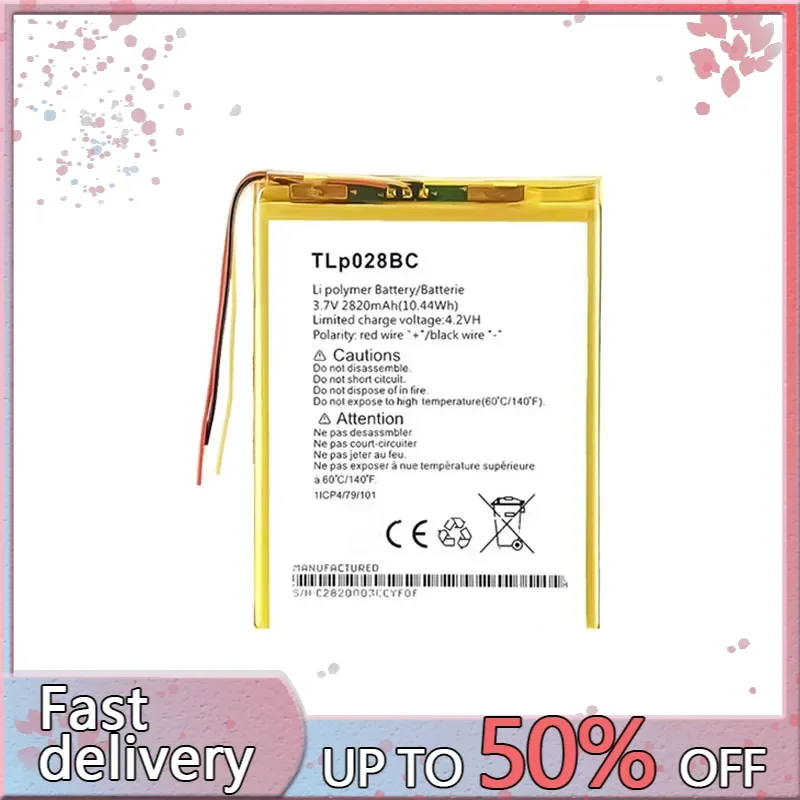 

Good Low-Temperature Performance TLp028BD TLp028BC For Alcatel Tab Pixe 3 Laptop Battery