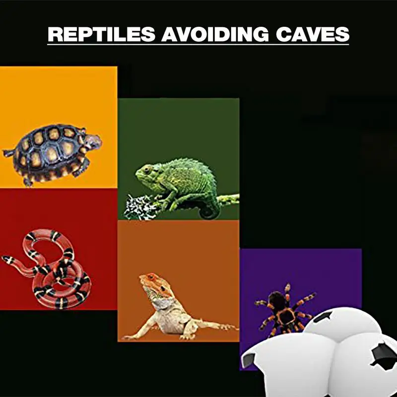 Reptile Hides And Caves Egg Shape Reptile Simulation Rock Cave Hideouts Bearded Dragon Hideout Decorative Ornament For Aquariums