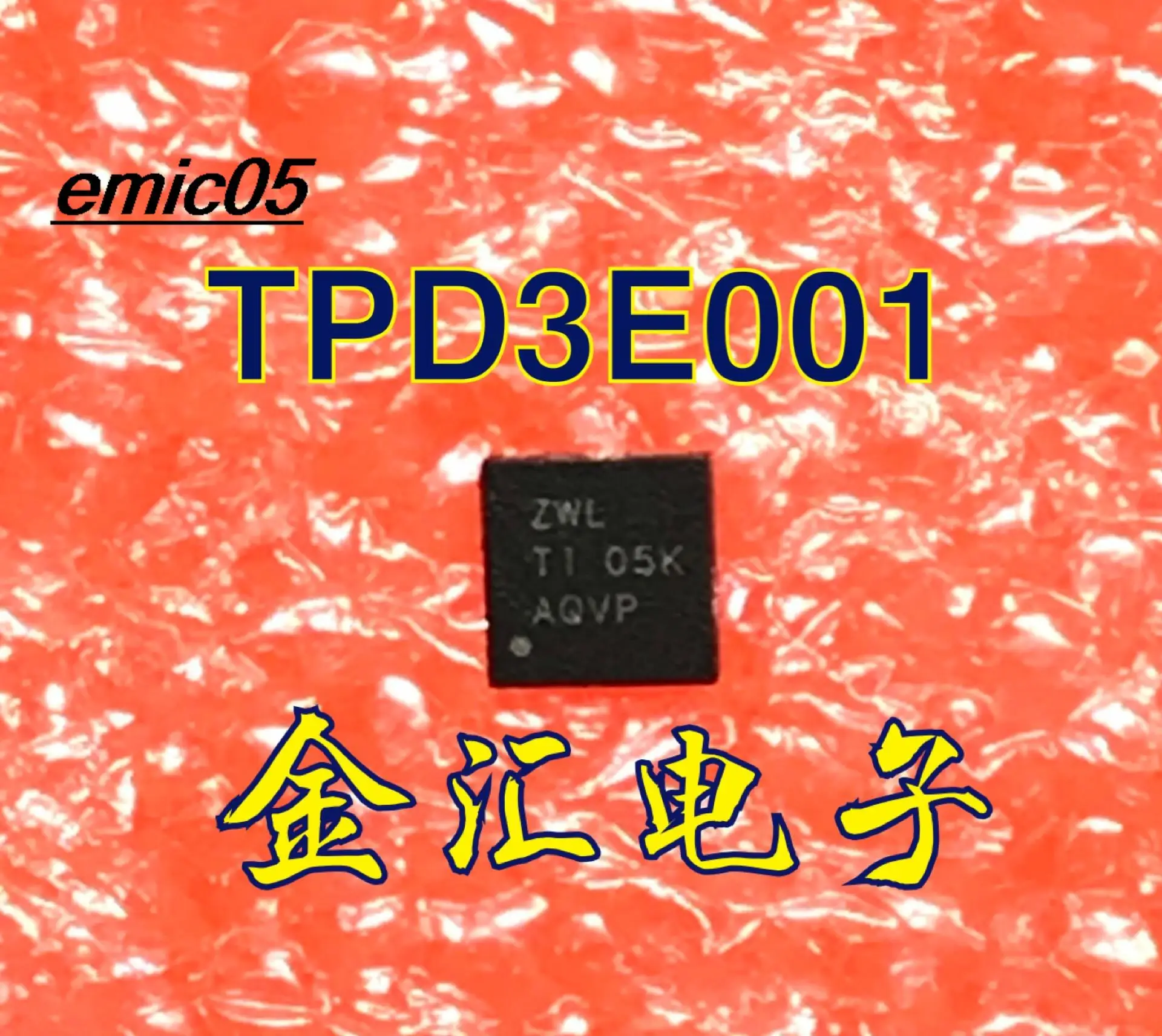 

10pieces Original stock TPD3E001DRSR ZWL QFN