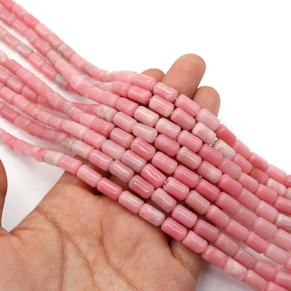 

Vintage Cylindrical Dyed Imperial Stone Polished Straight-hole Loose Beads DIY Woman Necklace Bracelet Jewelry Component 6x10mm