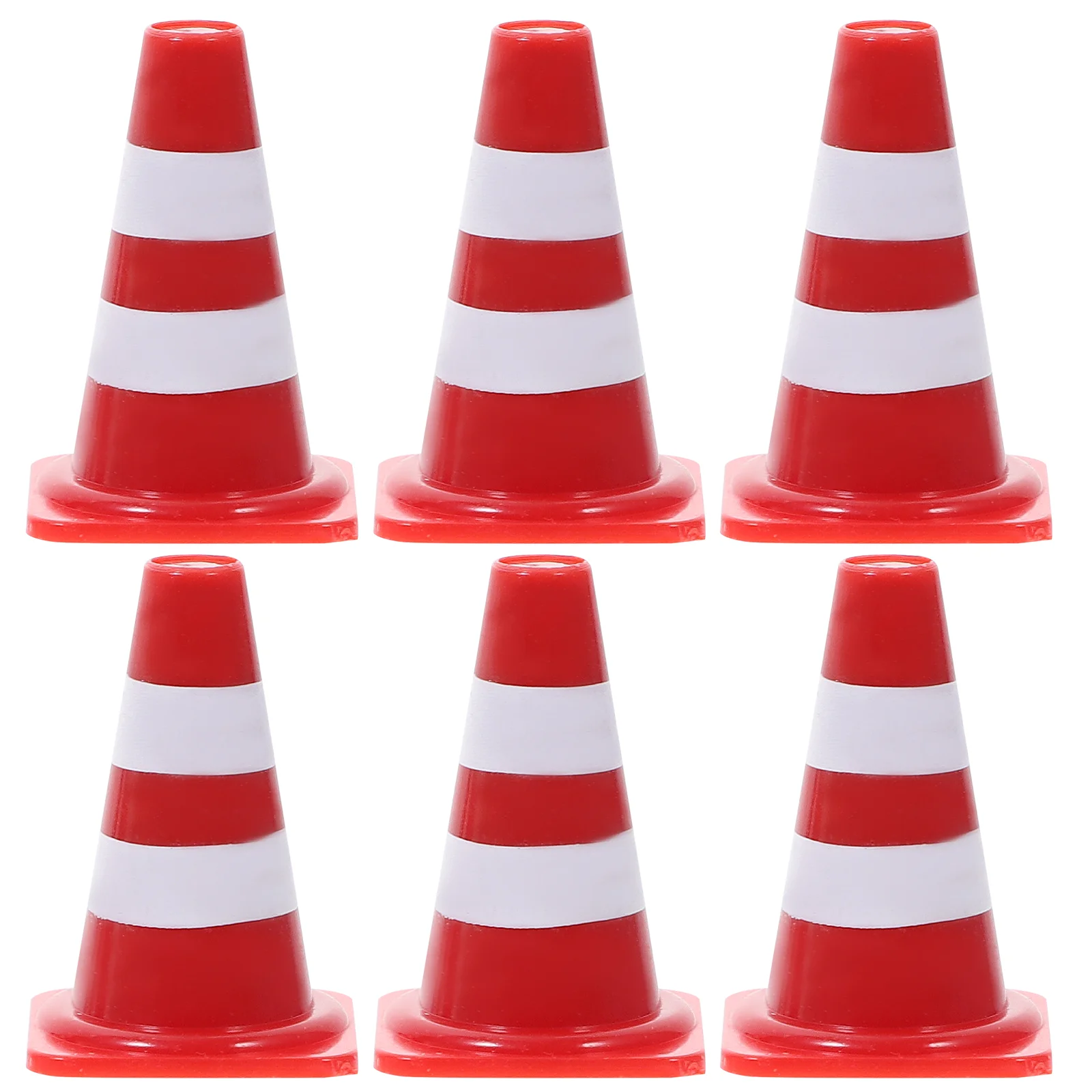 40 Pcs Traffic Cognitive Toys Road Signs for Kids Practice Cones Barricade Stickers Mini Food Roadblock Model Baby
