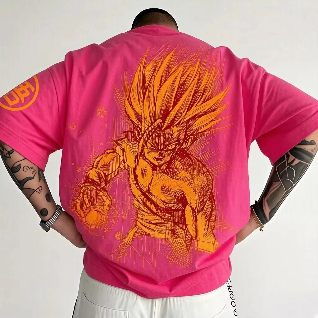 2026 Neues Dragon Ball Z Themen-T-Shirt aus Reiner Baumwolle, Atmungsaktiv, Bequem, Stilvoll, Ideal für Anime-Fans, Männer, Frauen und Kinder, Sommer – Detail 6