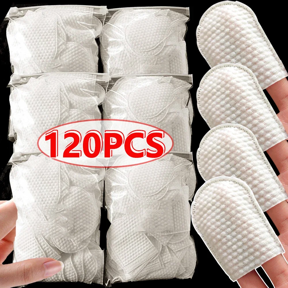 U-shaped Makeup Removal Cotton Pads Disposable Hand-insert Face Towel Seal Cosmetic Cleaning Tool Wet Cotton Pads Travel Makeup