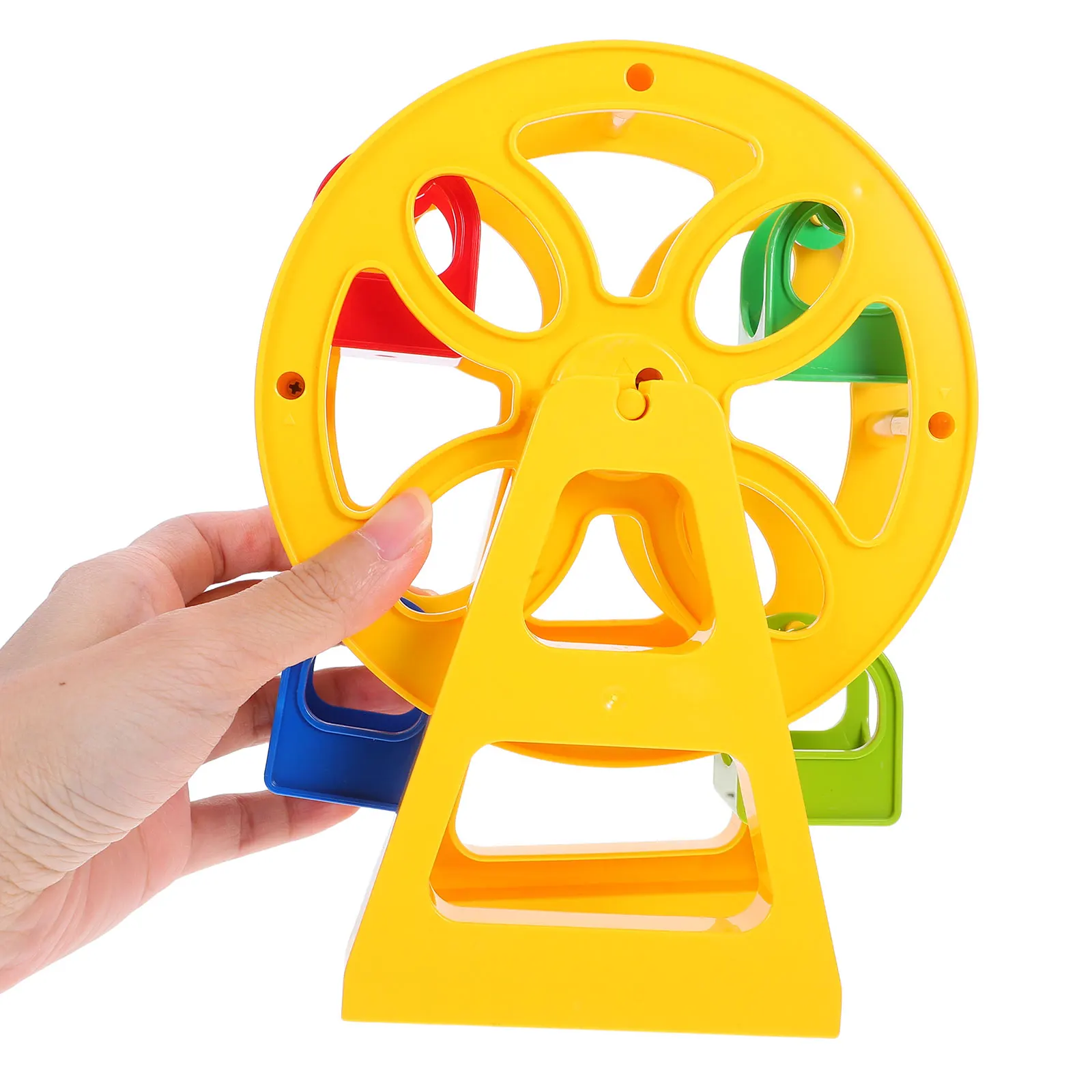 

Train Track Ferris Wheel Accessory Plastic Safe Design Imaginative Creative Play Mini House Furnishing