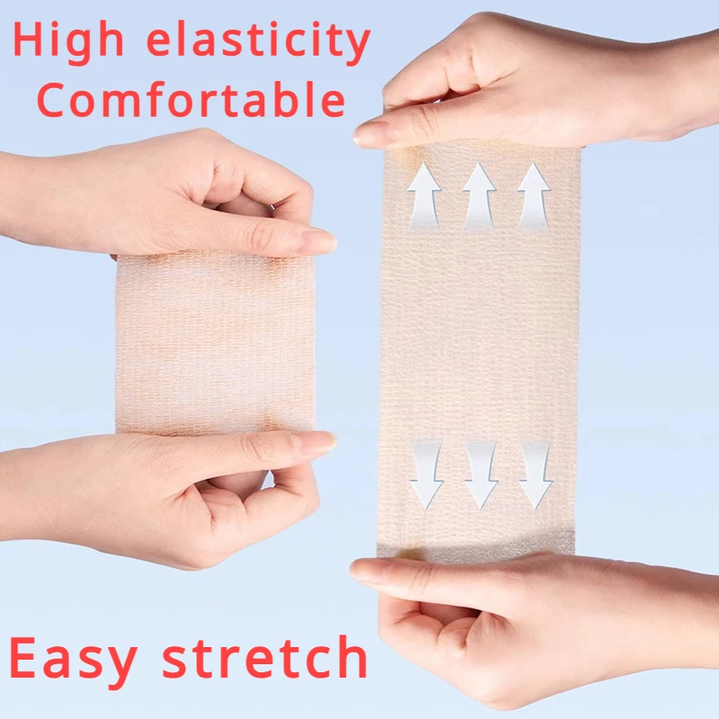 3pcs Self Adhesiv Disposable Elastic Bandages 2.5cm*4.5m for Handle Tube Tightening Gauze Tape First Aid Tool Tattoo Accessories