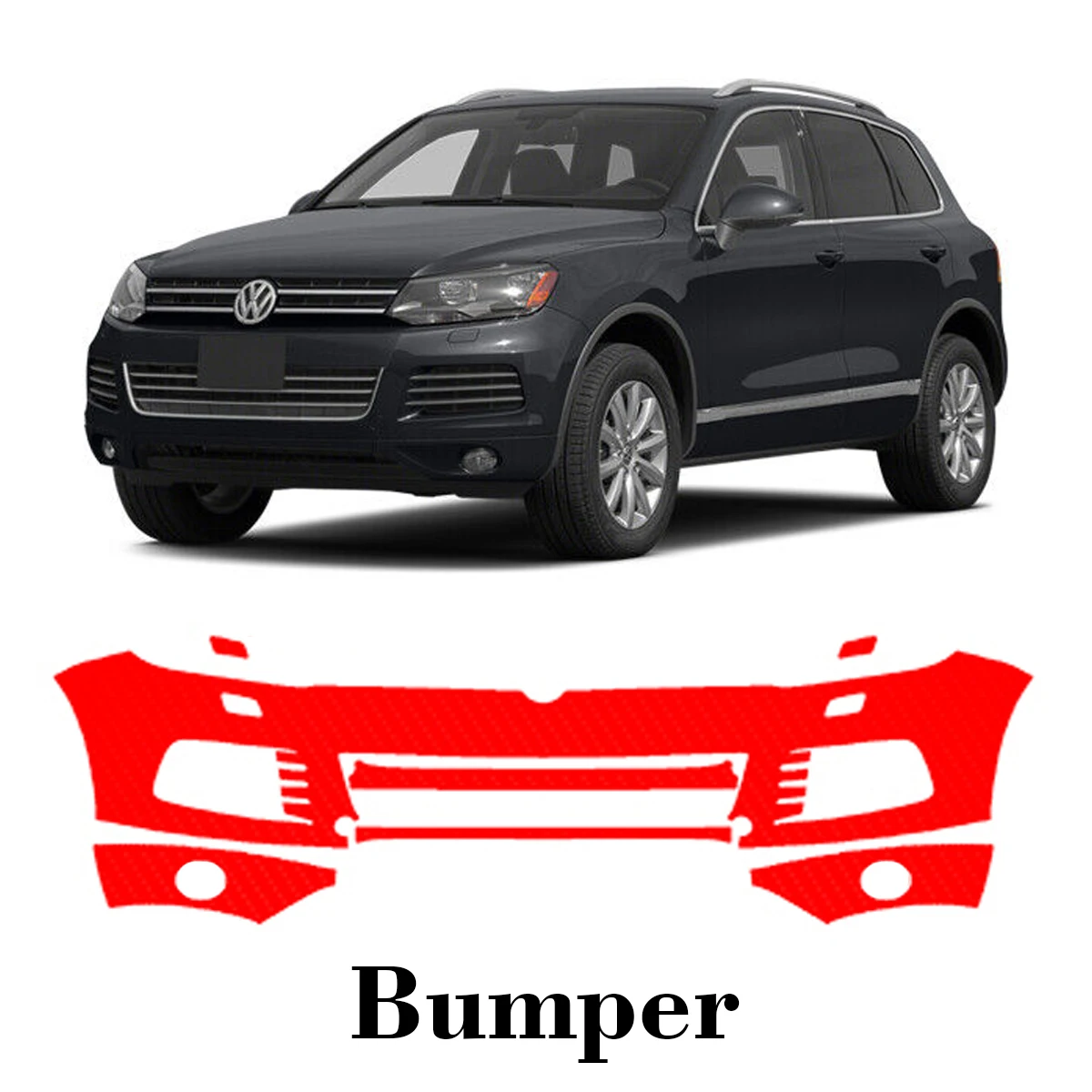 

Car Precut Paint Protection Film Front Bumper Anti-scratch Exterior TPU PPF For Volkswagen Touareg 2011-2014