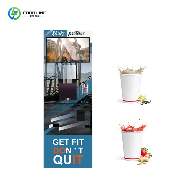 

Customized Protein Shake Vending Machine Touch Screen Multi-Flavor 24H Self-Service Gym Device