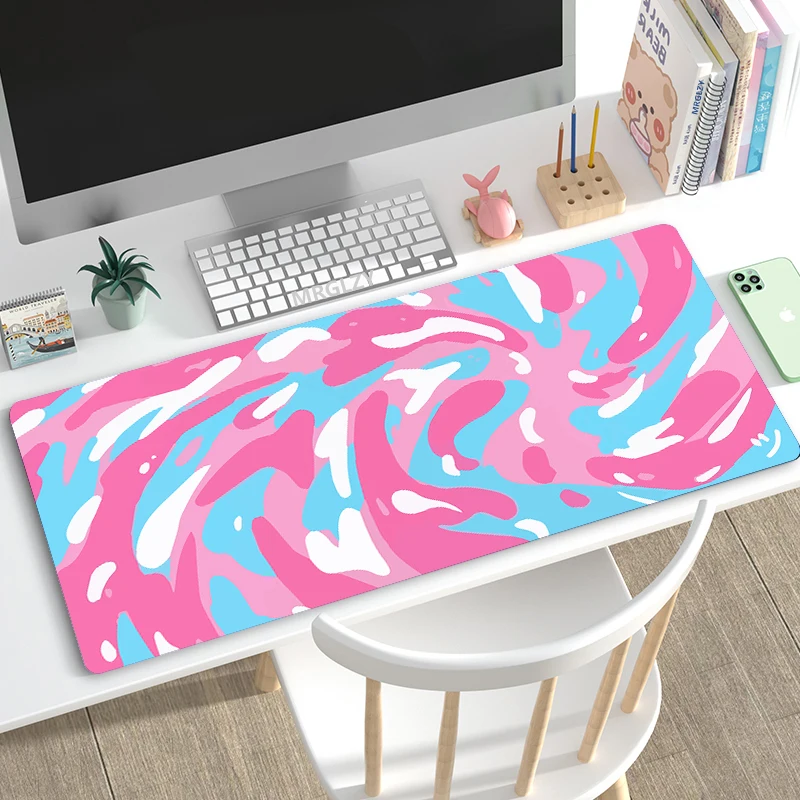 Art Mouse Pad Desk Pad Big Mouse Mat Fabric Table Mats Rubber Mat Personalized Black Mousepad Office Carpet for Computer Table