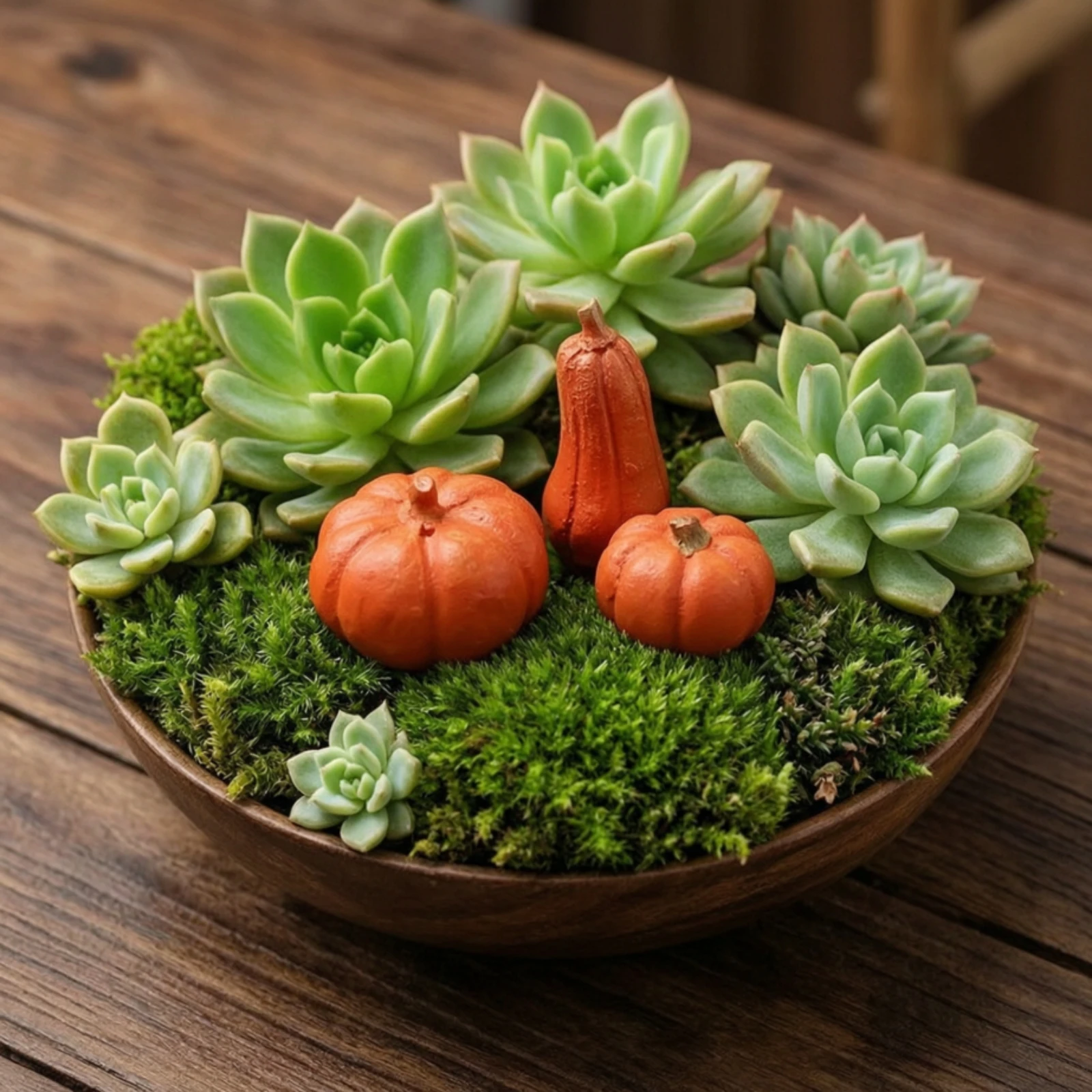 3 Pieces Miniature Pumpkins Autumn Pumpkin Ornaments Aquarium Tank Decor Textured Vase Filler Thanksgiving for Hobbyists