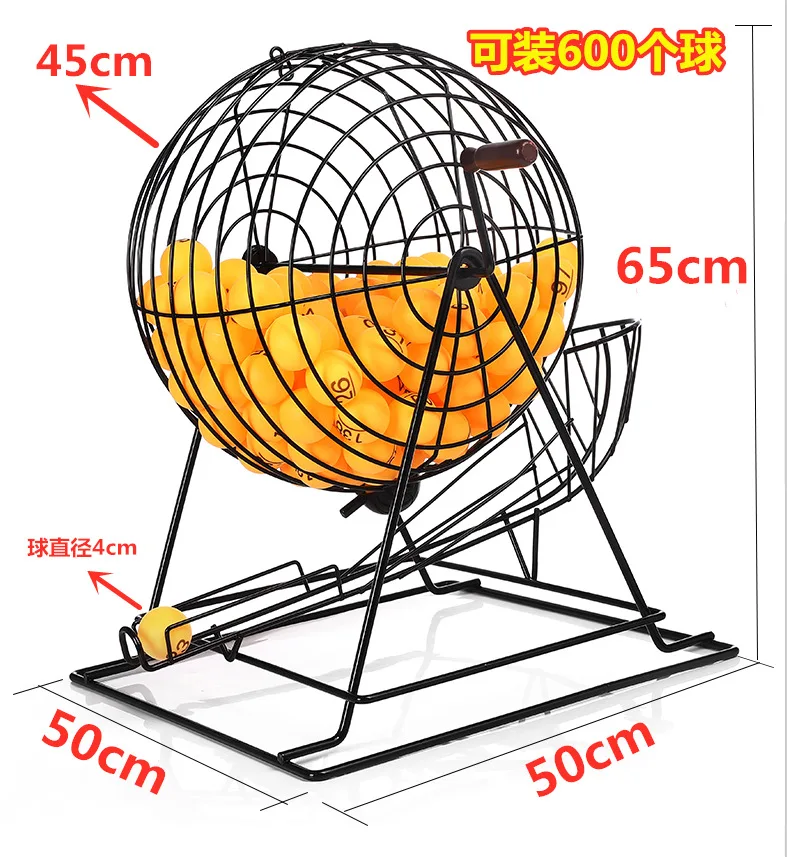 

18-Inch metal lottery machine, manual machine, lottery machine bidding real estate number selection lucky turntable