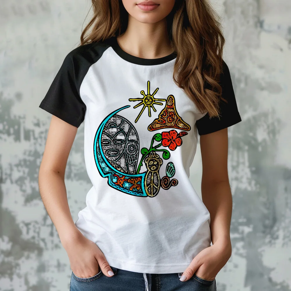 Puerto Rico top women Japanese tshirt girl y2k clothes