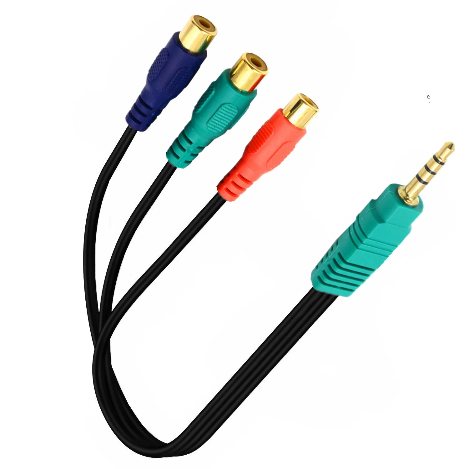 Gold plated RCA Component Video RGB Adapter CBF Signal Cable for Samsung LED TV  0.25m；