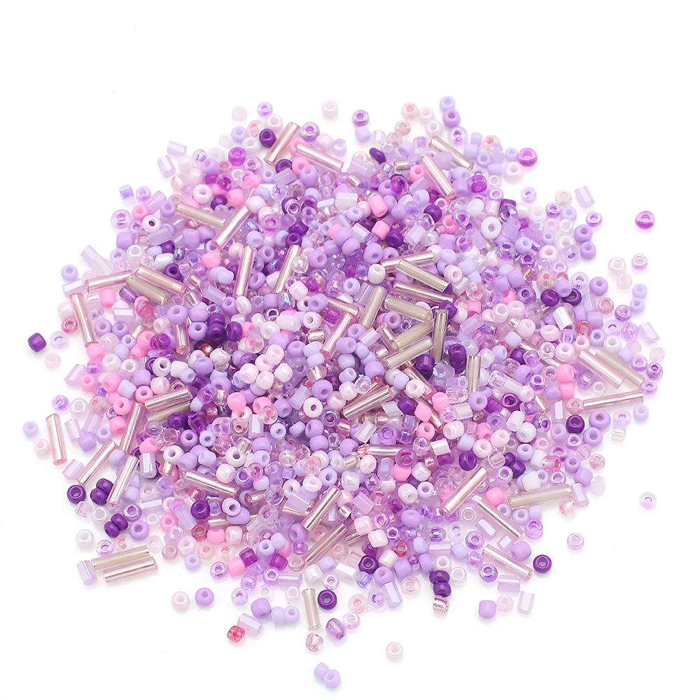 حوالي 20 جرام متعدد الألوان الزجاج البذور حبة مزيج السائبة خزر عازل أحجام مختلفة DIY بها بنفسك صنع المجوهرات أساور القلائد أقراط