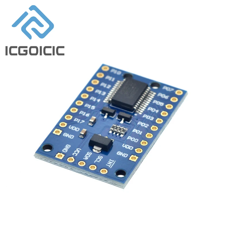 PCF8575 Модуль расширения порта ввода-вывода I2C — 16 портов расширения, 2,5-5,5 В постоянного тока — совместим с Arduino