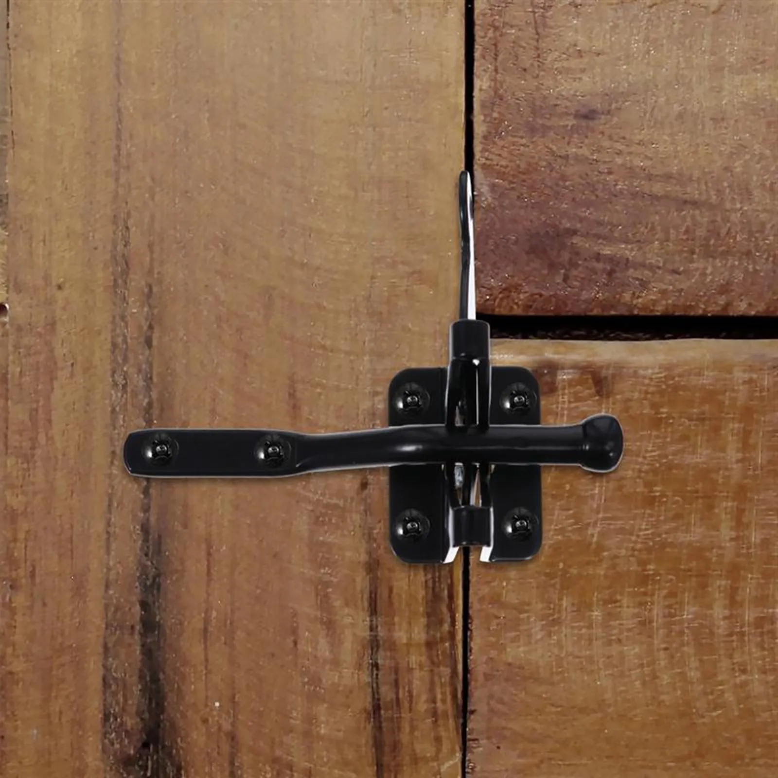 1Set Wood Fence Gate Latch Slide Bolt Heavy Duty Gravity Lever Lock Door Latch for Metal Wood Vinyl Gates Backyard Deck Privacy