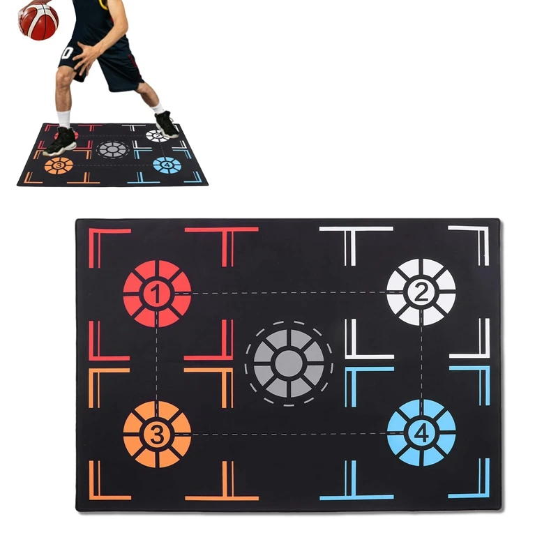 Basketball Training Mat Non-Slip Foldable Dribble Training Mat Basketball Indoor Ourdoor Equipment