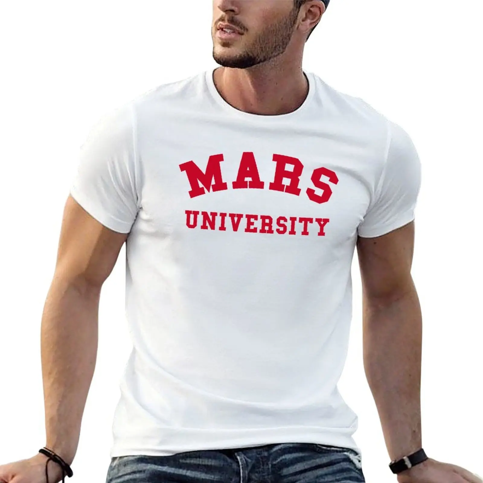 Mars University T-Shirt Standard Fit Solid Tee Shirt