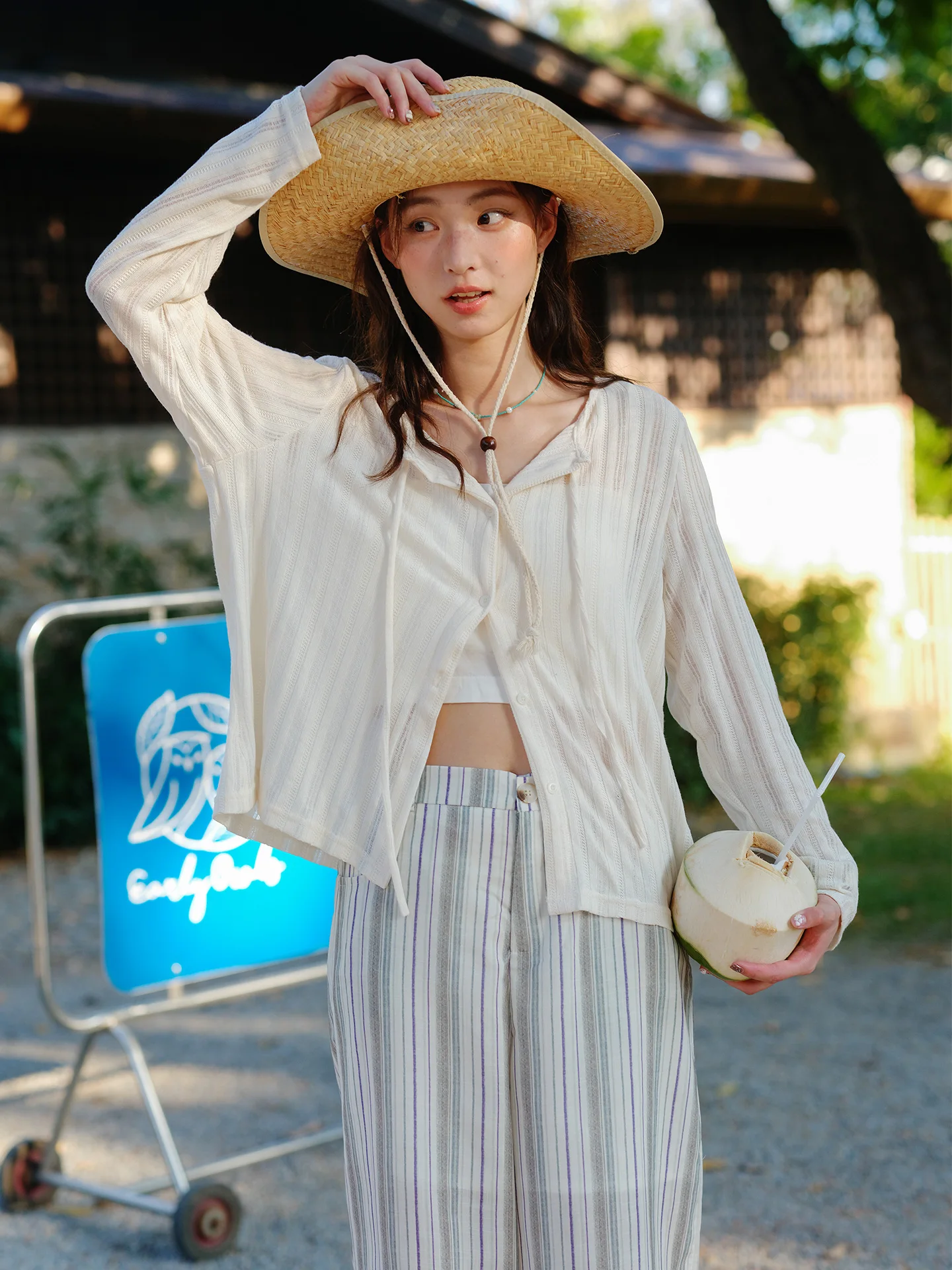 

Женский укороченный вязаный кардиган в стиле ретро, летняя верхняя одежда ручной работы, свободный крой, защита от солнца, тонкое пальто