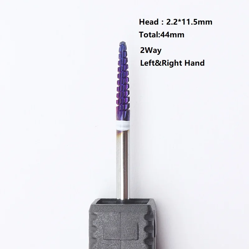 Hot! Purple Pro Whole Carbide Nail Drill Bits Nail Art Electric Drill Machine Files Nail Art Tools cut and polish bottom nail