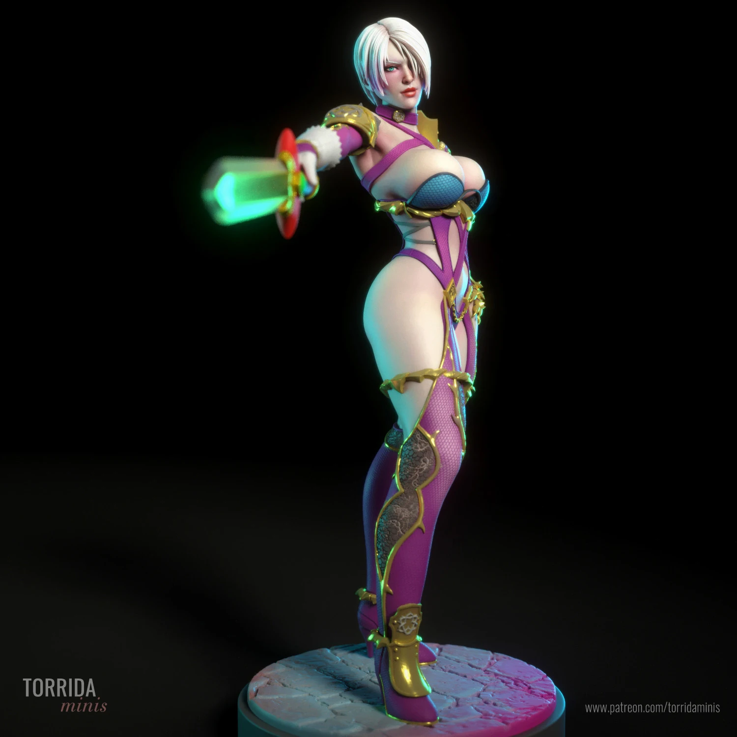 Harzfigur im Maßstab 1:24, Ivy Nsfw DIY, zwei Versionen, Modellbausatz, unmontiertes, unbemaltes Skulpturspielzeug