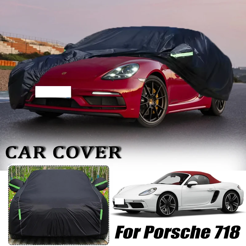 

For Porsche 718 Car Covers Outdoor Waterproof Dustproof Sun Rain Snow Protection Thick Oxford Cloth Full Car Accessories