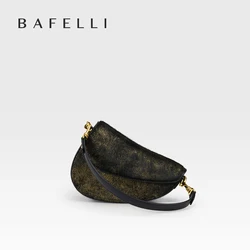 BAFELLI 2025 WOMEN'S NEW HANDBAG SADDLE ORIGINAL LUXURY DESIGNER BRAND EVENING BAGS SHOULDER FASHION FEMALE PURSE CROSSBODY