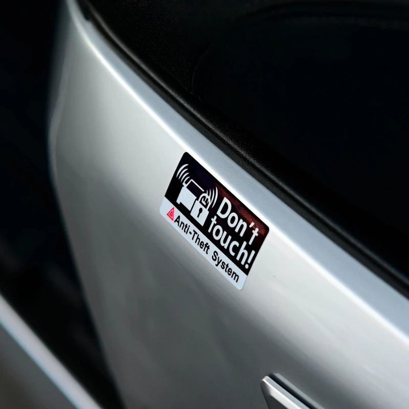 1PC Don't Touch Warning Car Sticker Waterproof Vinyl Decal for Auto Window Body Bumper Anti-Theft Funny Decoration