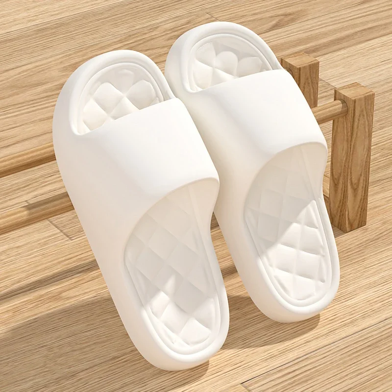 Summer Cloud  Women Slippers Soft  Sole Solid Color Indoor House Bathroom Slides  Anti-Slip Outdoor Shoes Unisex Casual Sandals