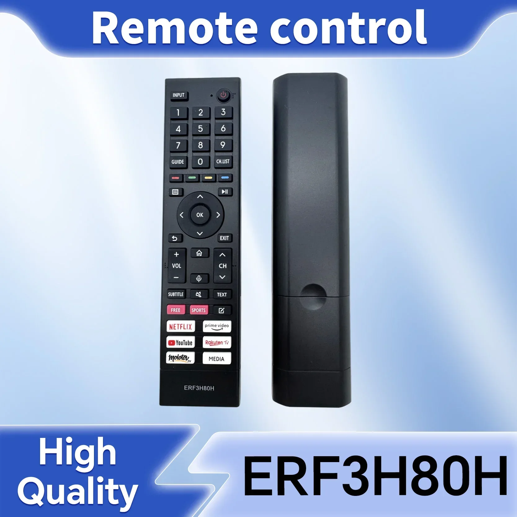 ERF3H80H Remote control For Hisense TVs 43A7GQ 50A7GQ 55A7GQ 65A7GQ (No Voice)