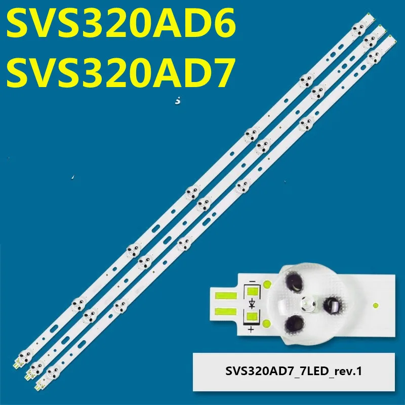 LED Strip SVS320AD7 SVS320AD6 SVS320AA6_6/7LED BN96-01059A 01060A For 32VLE5304GB LC-32LD135K 32L2200U LTA320AP33 LT-32HA46U