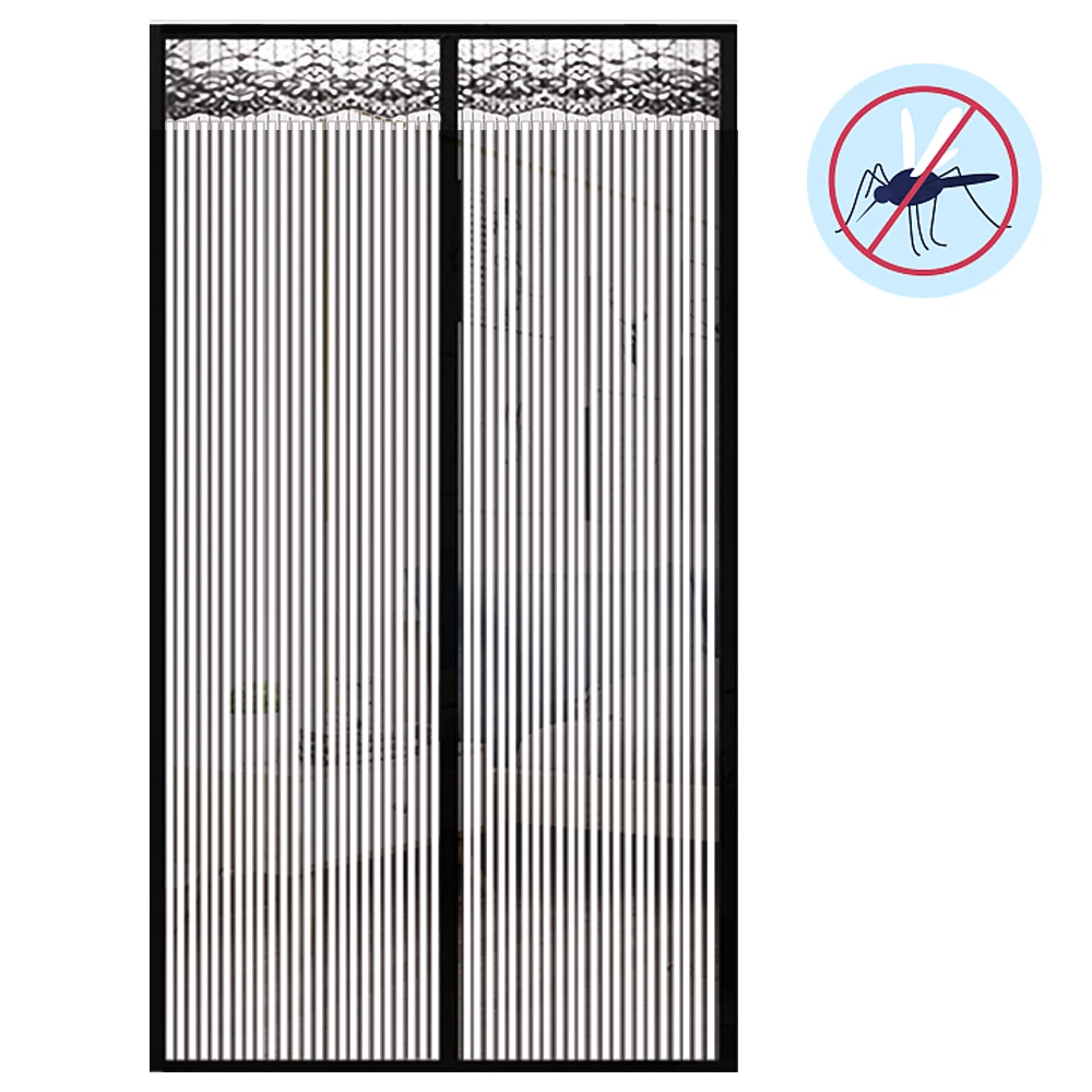 Custom Size Magnetic Automatic Closing Mosquito Net Anti Mosquito Insect Fly Bug Door Curtain Net Hands-free Door Screen Mesh