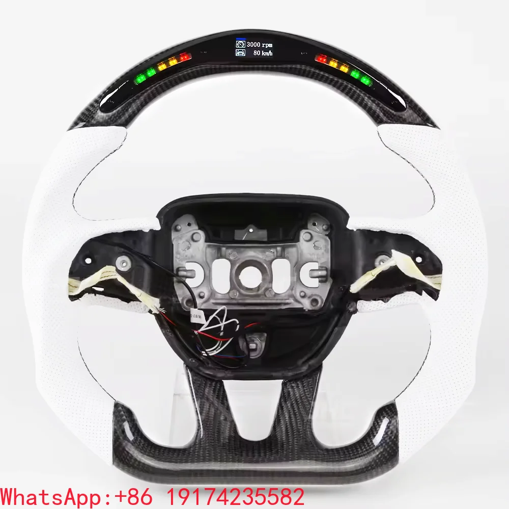 

Fancy Customized LED Smart Steering Wheel Fit for Dodge 2015+ Charger Challenger Hellcat Durango SRT Real Carbon Fiber