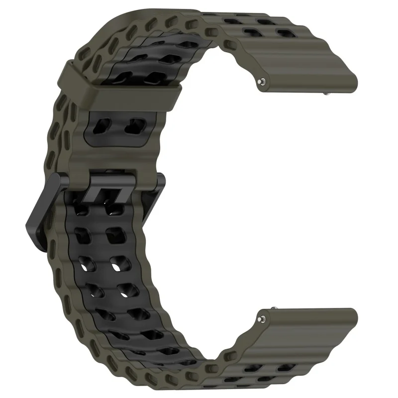 22 mm Ocean-Silikonband für Amazfit Bip Max Sports, zweifarbiges Armband für Amazfit Bip Max, Ersatzzubehör, Correa – Detail 8