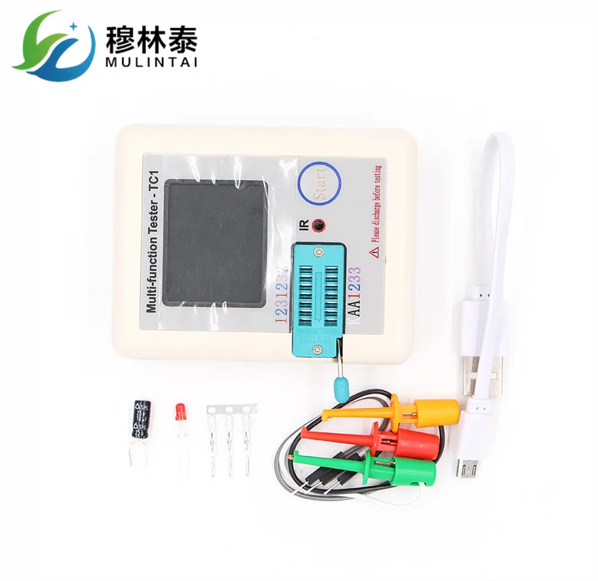 

English Version LCR-TC1 T7t4 Triode MOS Tube Transistor Tester Graphical Capacitance Inductance ESR Meter