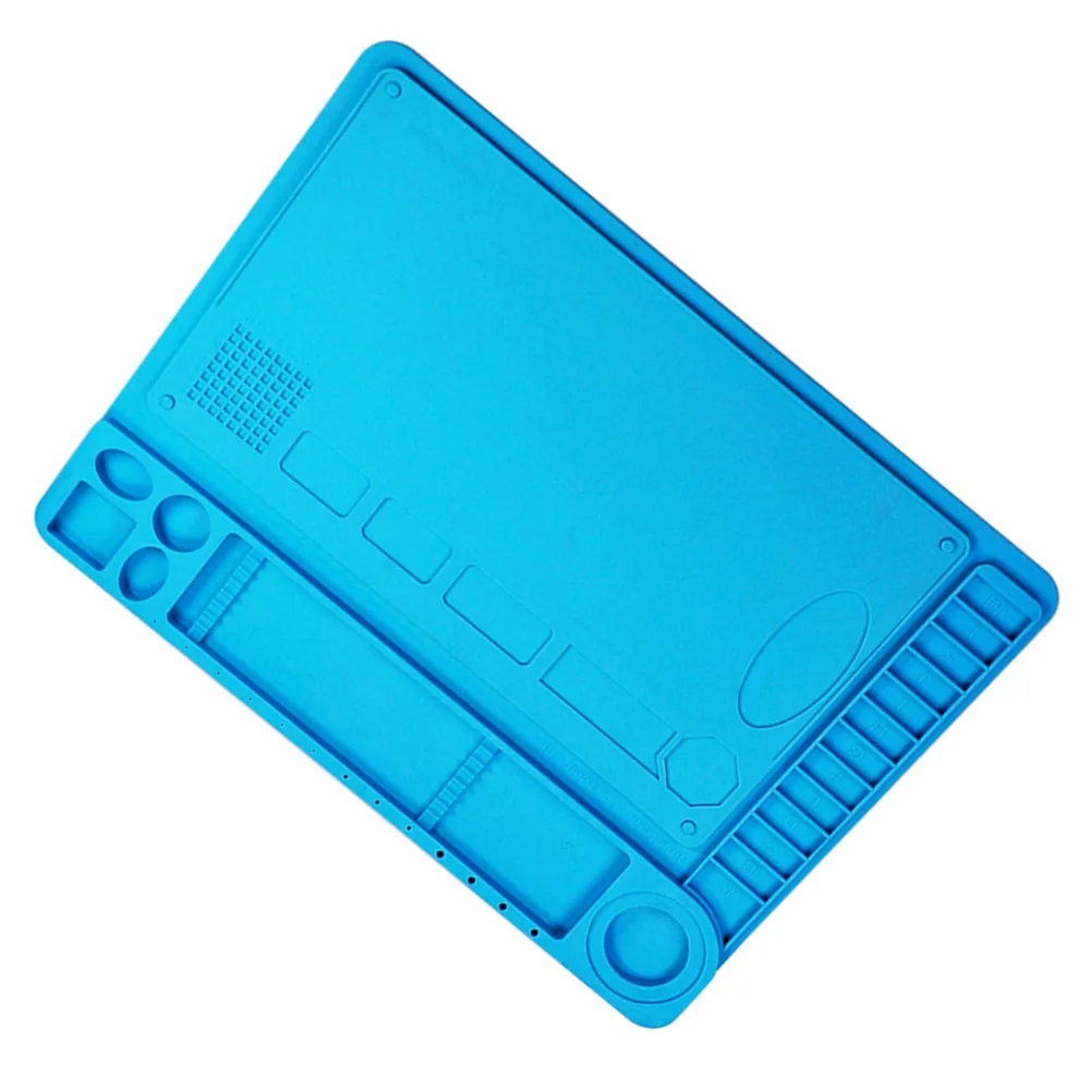 

Silicone Soldering Mat TE-601 48x36cm Heat Resistant Non Slip Work Pad for Soldering Irons and Electronics Projects