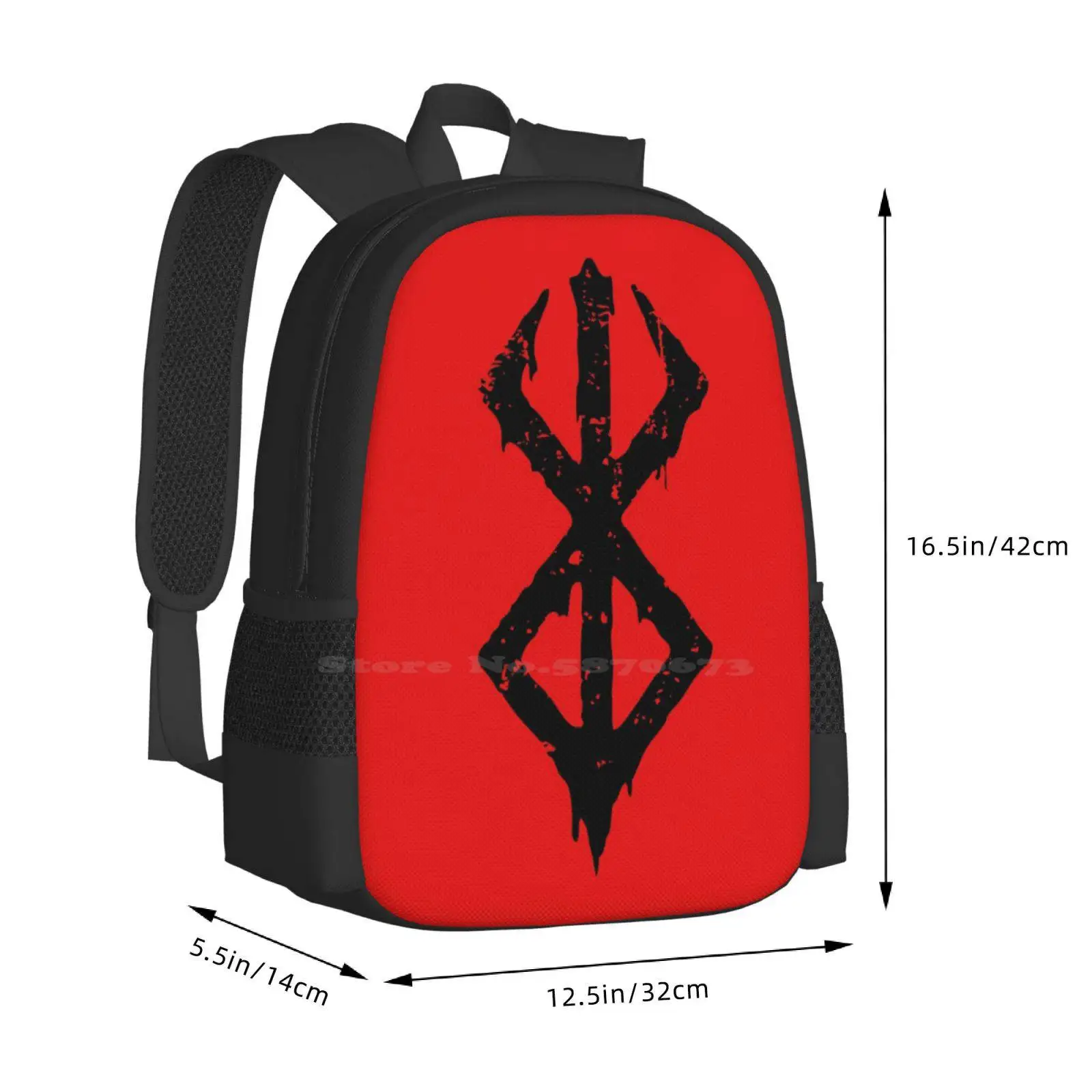 Beserk Teen College Student Backpack Pattern Design Bags Brand Of Sacrifice