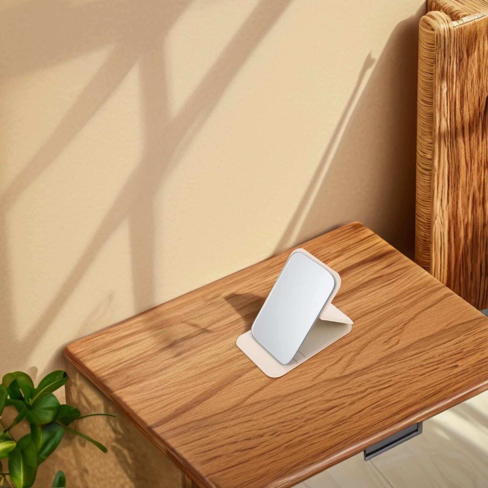 Foldable Mini Mirror High Definition Surface Compact Mirror for on The Go Makeup Application and Eyebrow Shaping