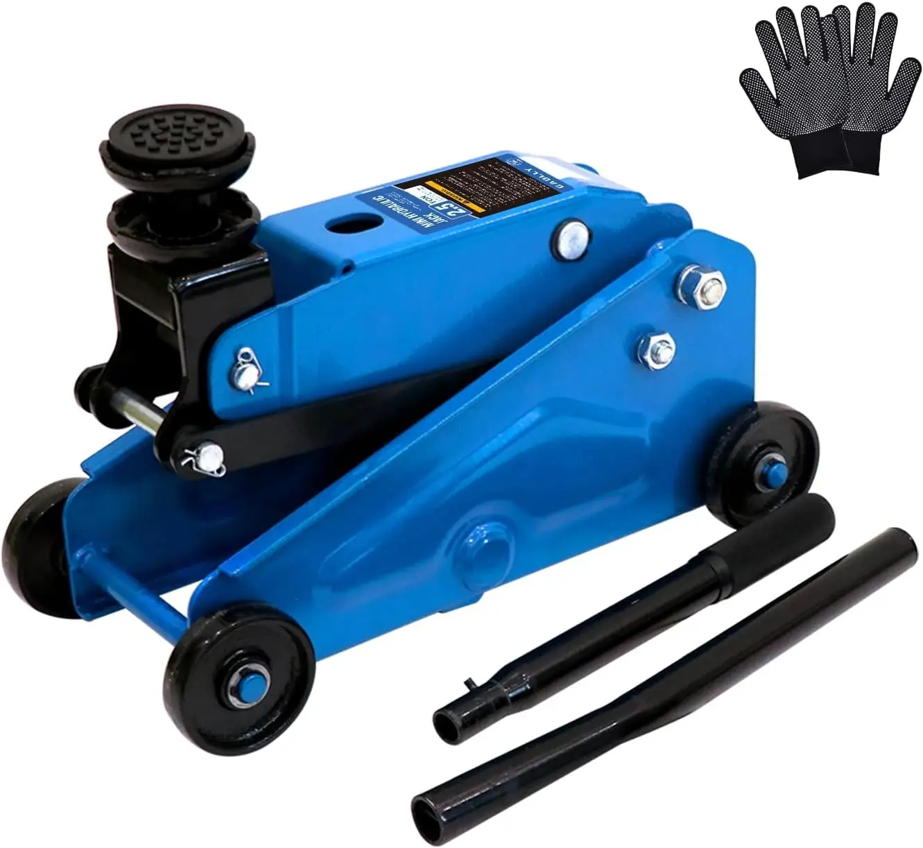 

2.5 Ton Mini Hydraulic Floor Jack with Heightening Gasket, Lifting Range 4.13-17 Inches for Easy Vehicle Maintenance
