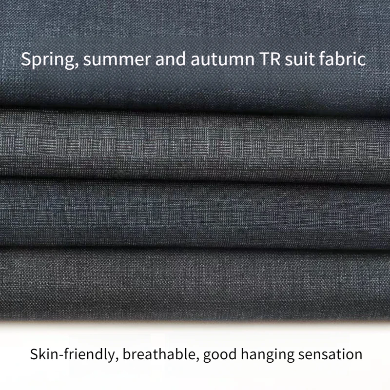 Spring Suit Fabric Per Meter for Needlework Dress Pants Suit Waistcoat Diy Sewing Twill Soft Comfortable Anti-wrinkle Cloth Gray