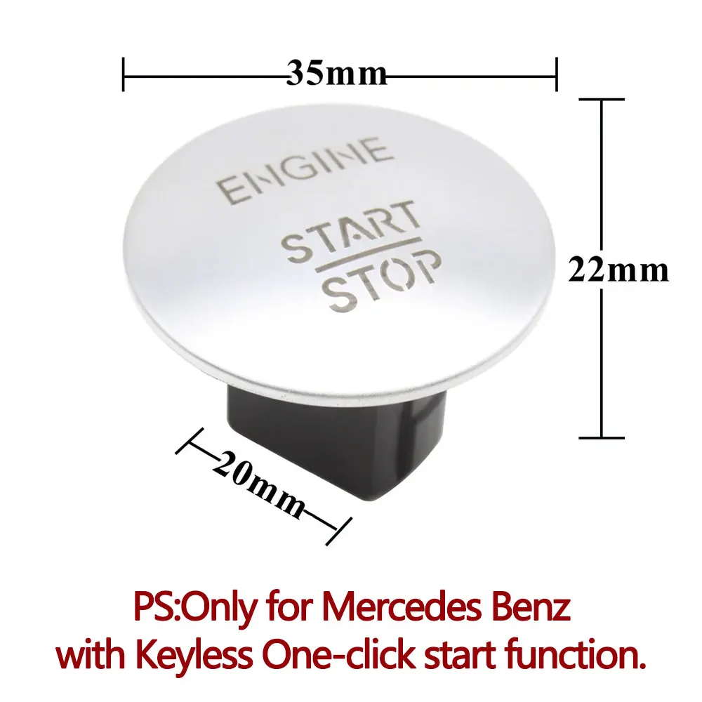 Car Keyless ONE-CLICK Start Stop Push Button Engine Ignition Switch For Mercedes Benz All Models C W204 GLK X204 W176 W205 W212