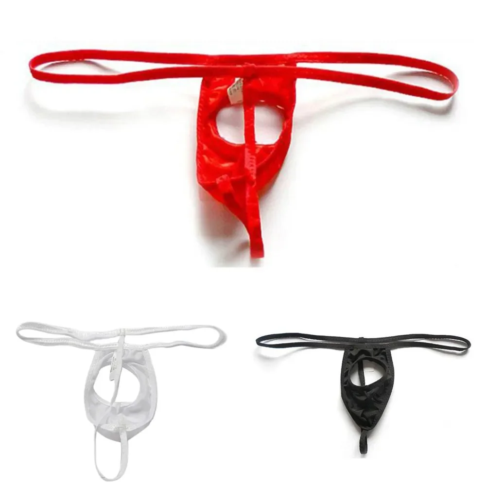 Men Briefs Sexy G-String Thong Stretchy Breathing Pouch T-back Jockstrap Underwear Solid Color Low Rise G-string Underpants