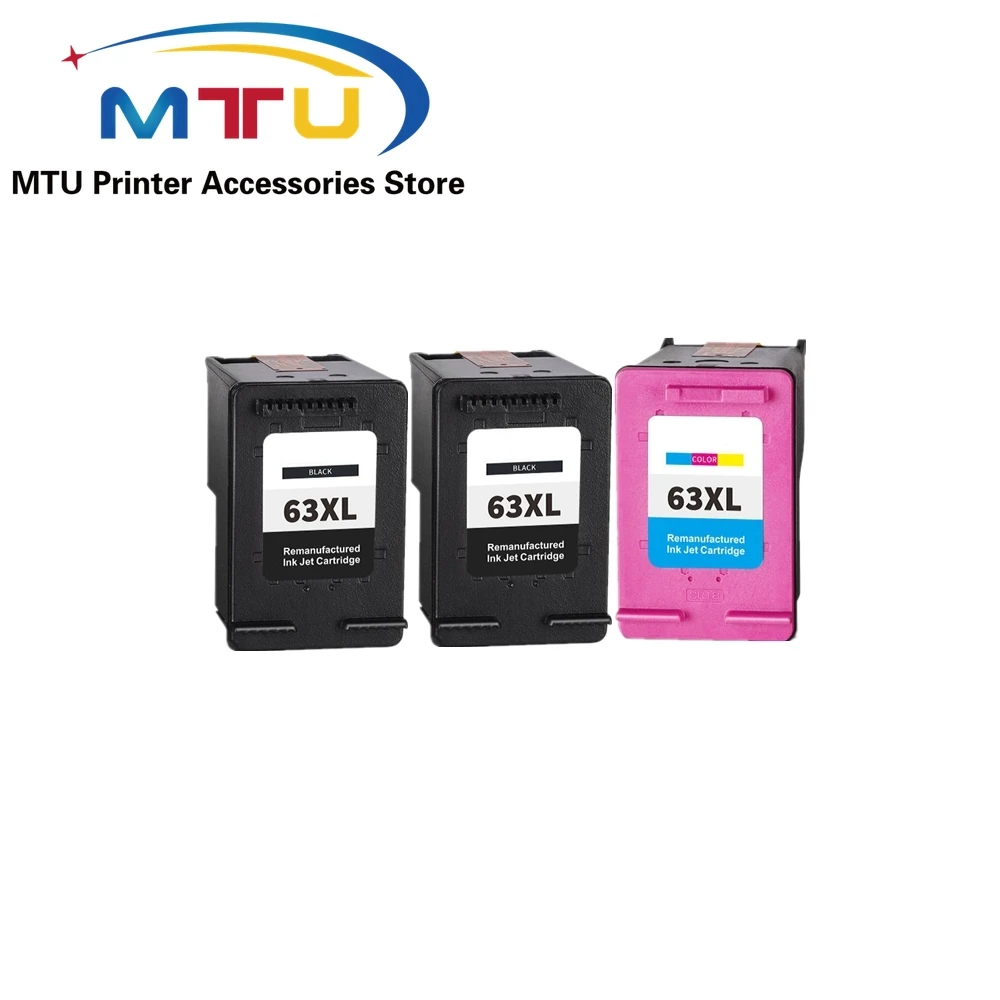 63XL F6U63A F6U64A Ink Cartridge for HP Deskjet 1110 1111 1112 2130 2131 3630 4250 5258 5264 5230 5232 5255 Envy 4510 4511 4512