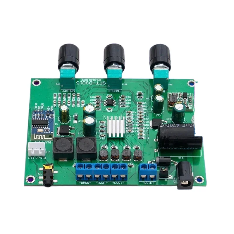 2,1-канальная плата цифрового усилителя Bluetooth 5.0, мощный модуль сабвуфера 2*15 Вт + 30 Вт постоянного тока 12 В