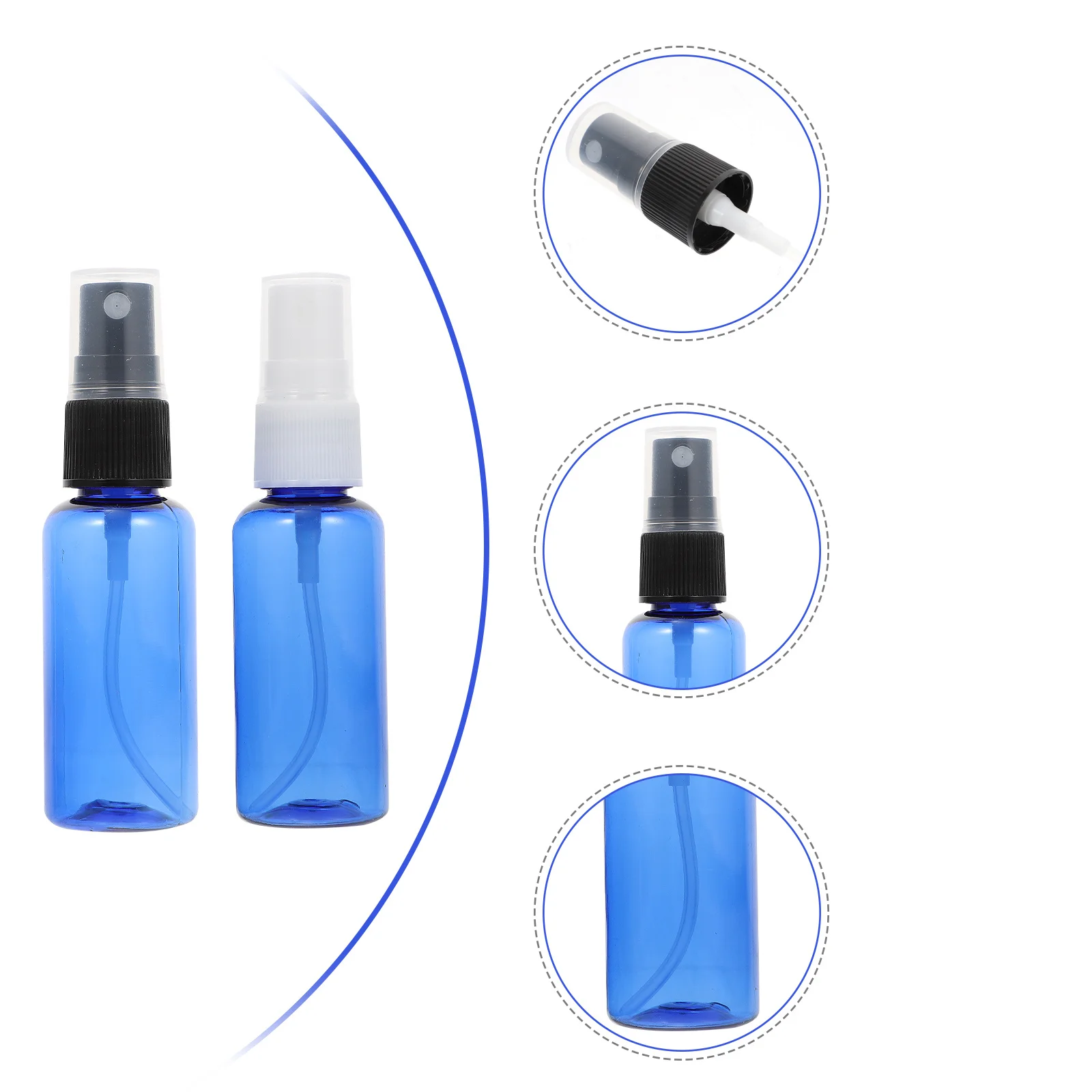 30 szt. Butelki podróżne dla zwierząt, 30 ml, dozowniki do balsamów, wielokrotnego użytku pojemniki na płyny do przechowywania szamponu, mydła, perfum