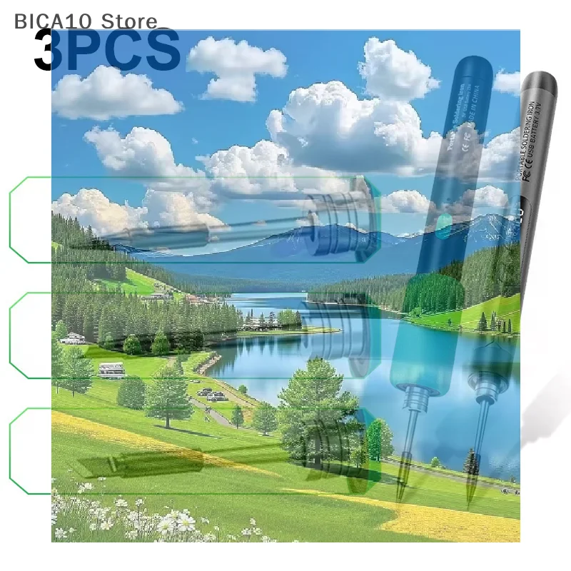 

【CC】3 шт. паяльное жало USB паяльное жало 5 В батарея паяльное жало аксессуары для пайки