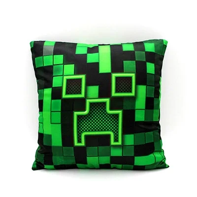 Minecraft My World game official legitimate little black coolie afraid lawn TNT flat hand warmer pillow plush children's gifts