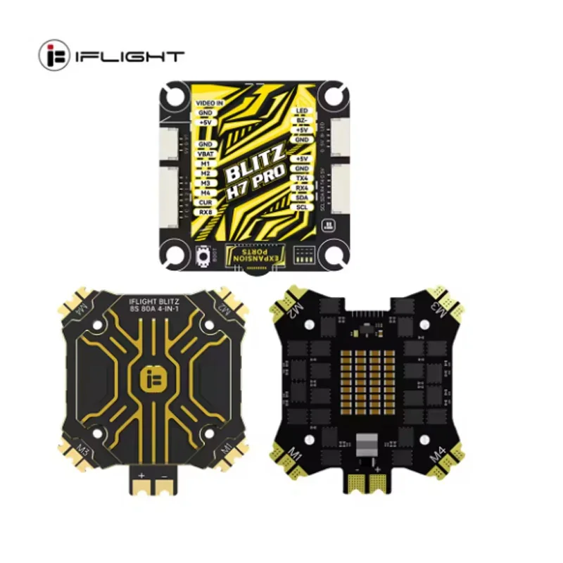 iFlight BLITZ H7 Pro Combo Set with BLITZ E80 Pro 4-IN-1 ESC (With CNC Alum Cover or Without CNC Alum Cover) for FPV Parts