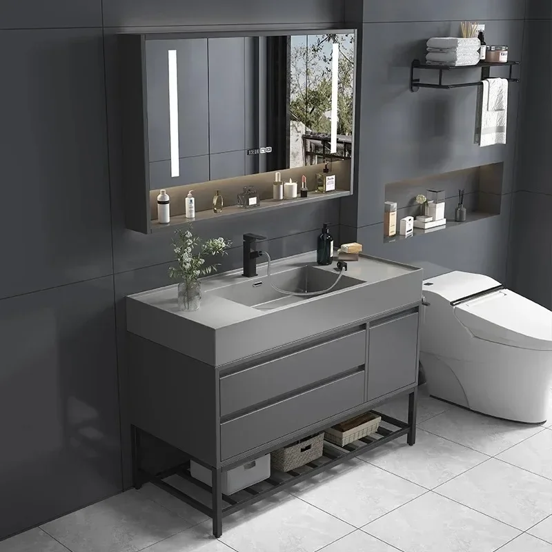 

Makeup Modern Wall Shelf Bathroom Cabinet Accessories Buffet Bathroom Cabinet Nordic Service Mobiletto Bagno Trendy Furniture