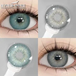 EYESHARE Colorful Contact Lenses for Eyes 1pair Fashion Blue Eye Contacts Brown Lenses Gray Pupils Yearly Cosmetic Green Lenses