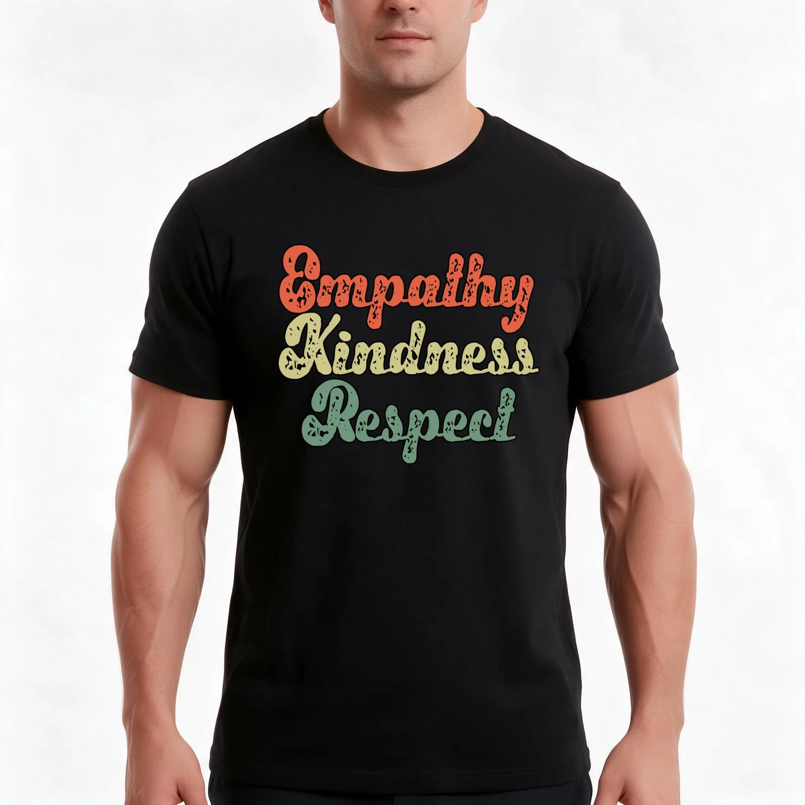 Empathy Kindness Respect Inspire Remember Quote Gift T-Shirt Summer Casual Cotton Tee Oversized Streetwear Tops 100% Cotton
